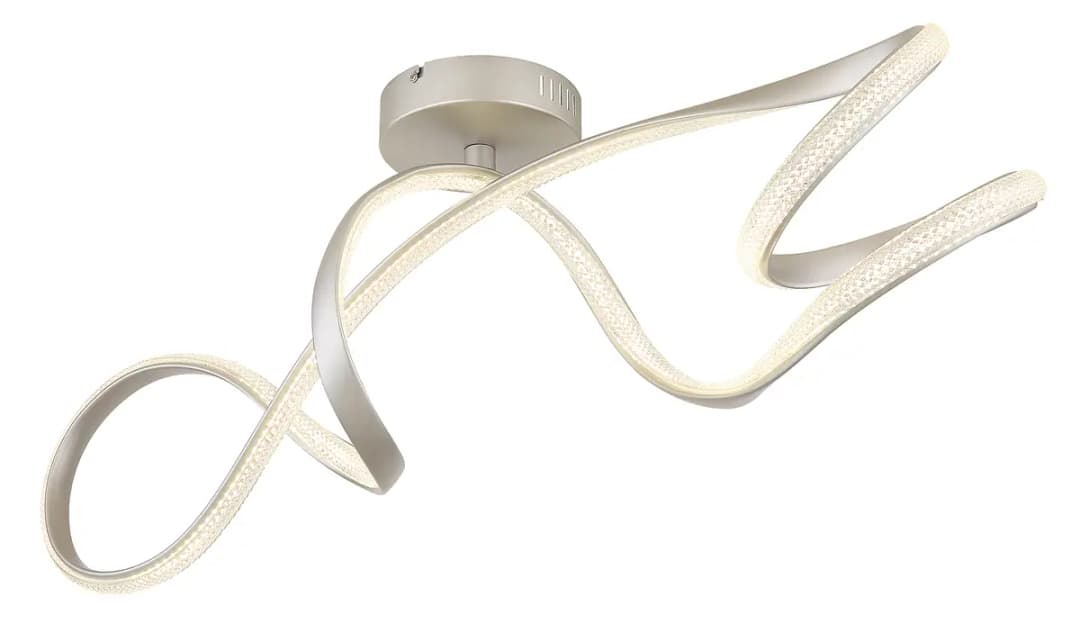 LED-Deckenleuchte Swirl | Silber