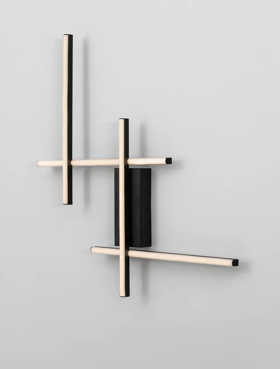 Wandleuchte Apecho | Schwarz