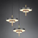 Trio LED-Pendelleuchte Keaton | Schwarz