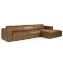Ecksofa mit Schlaffunktion Pina | Braun