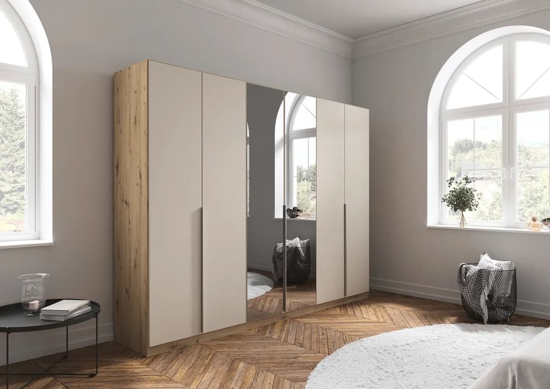 rauch Orange Drehtürenschrank Alabama | Holztöne