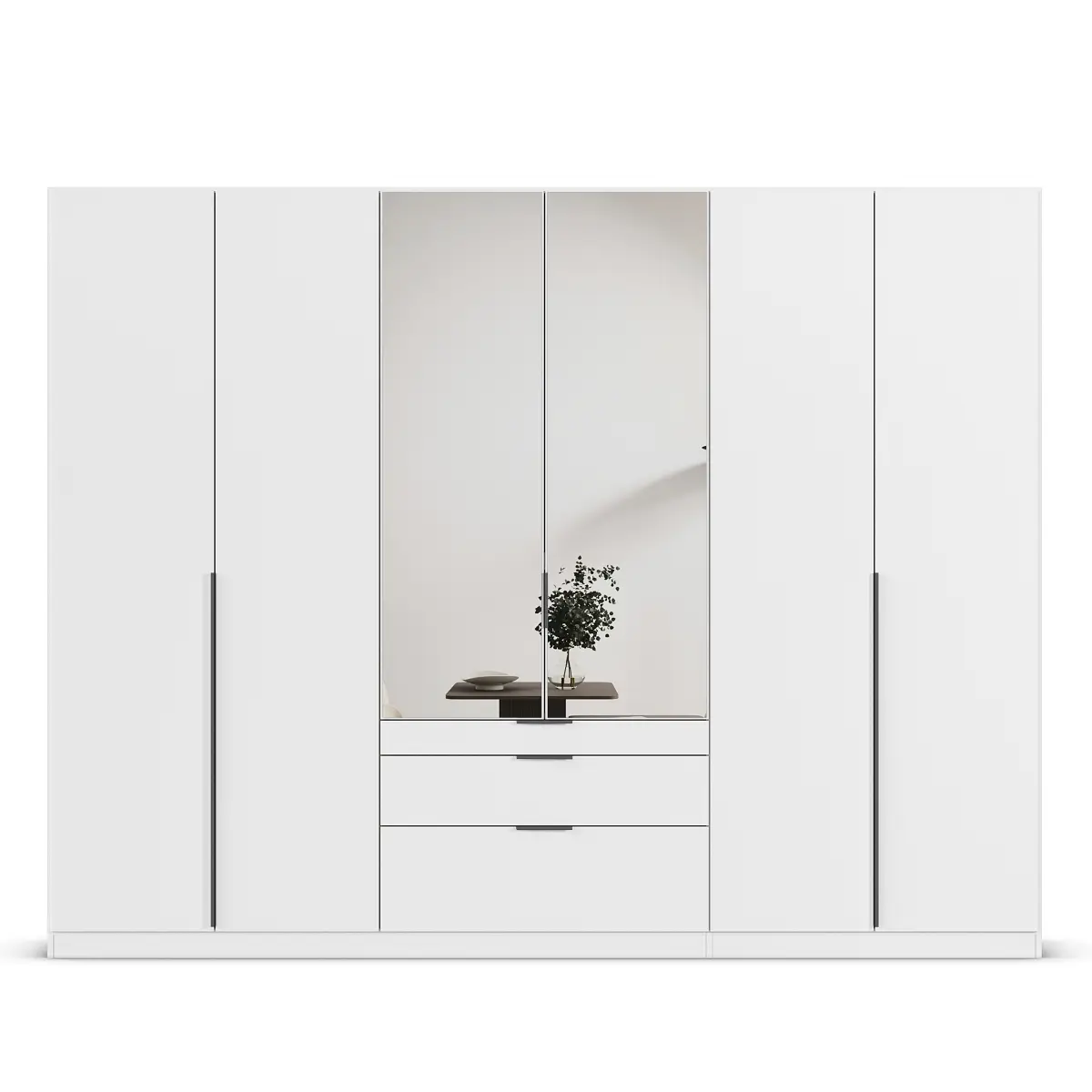 Drehtürenschrank Alabama | Weiß