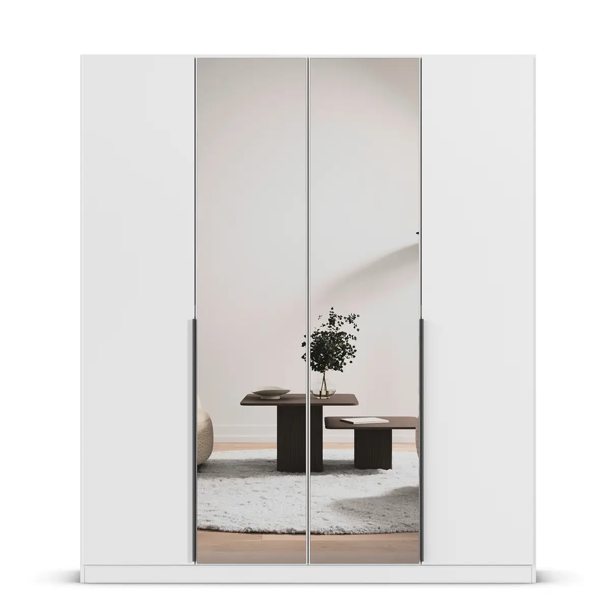 rauch Orange Drehtürenschrank Alabama | Weiß