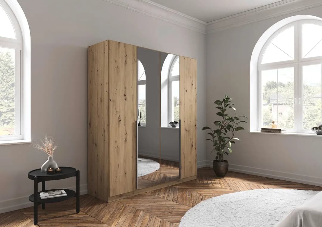 rauch Orange Drehtürenschrank Alabama | Holztöne