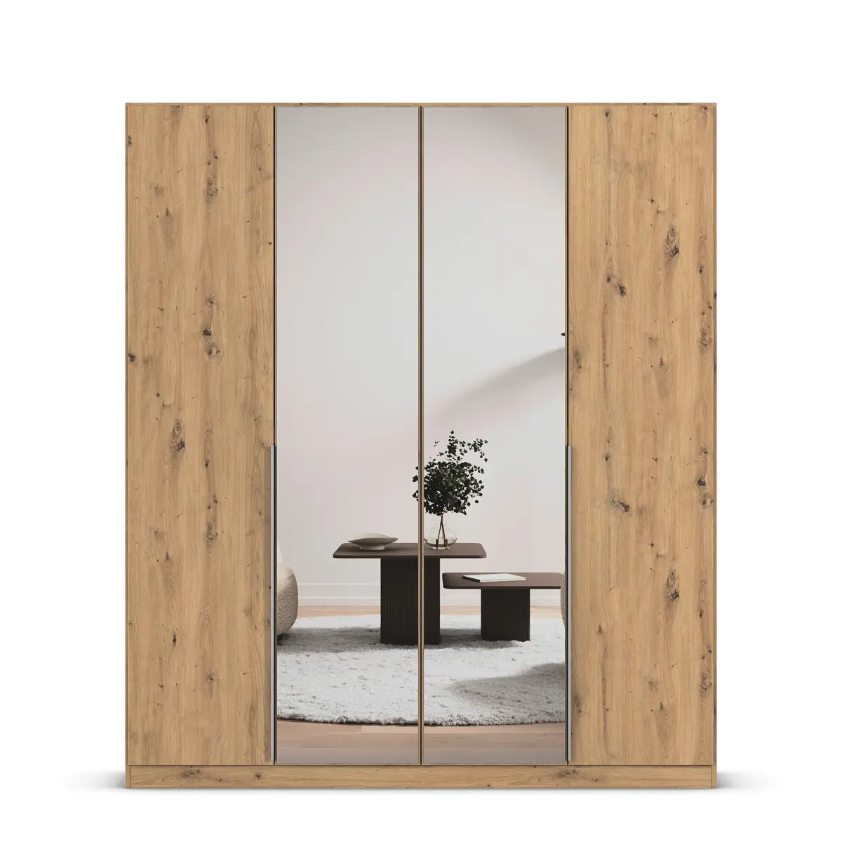 rauch Orange Drehtürenschrank Alabama | Holztöne