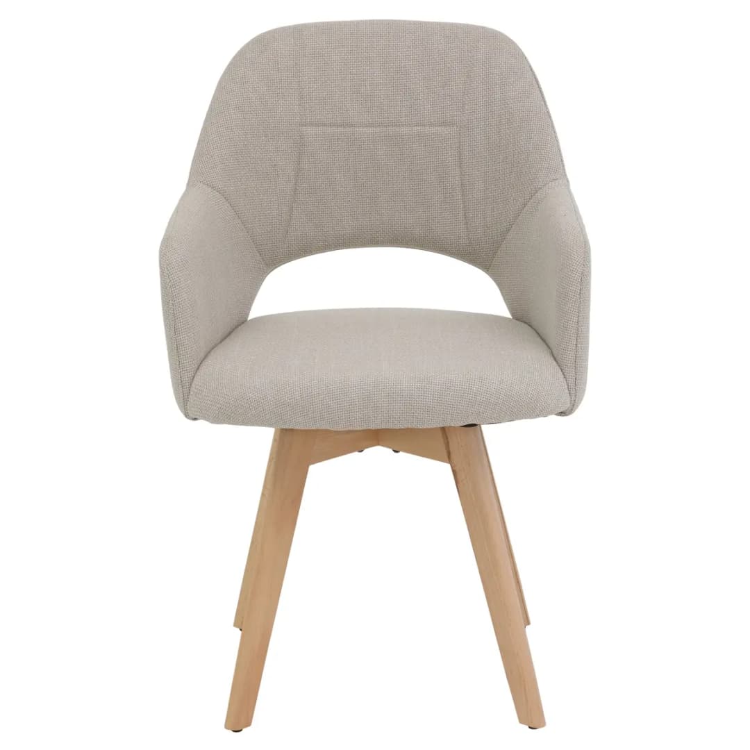 Drehbarer Esszimmerstuhl Stade 2er-Set | Beige