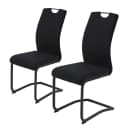 Freischwinger Riga 2er-Set | Schwarz