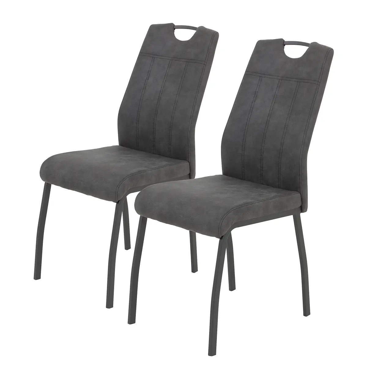 loftscape Esszimmerstuhl Kabego 2er-Set | Grau