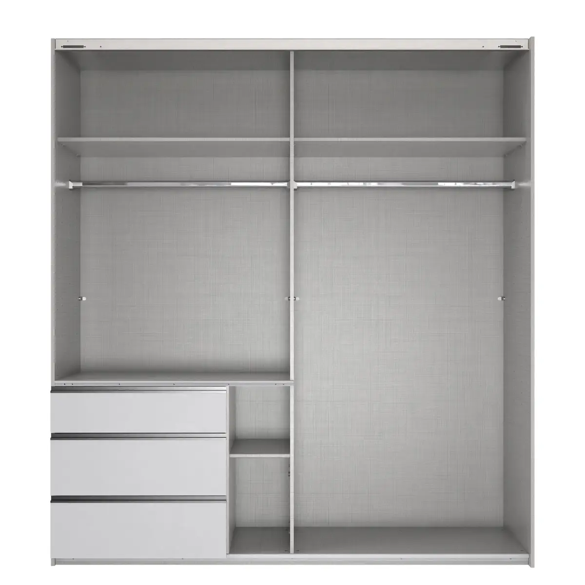 Wimex Schwebetürenschrank Level36 216 cm Typ A 200cm Graphit / | Grau