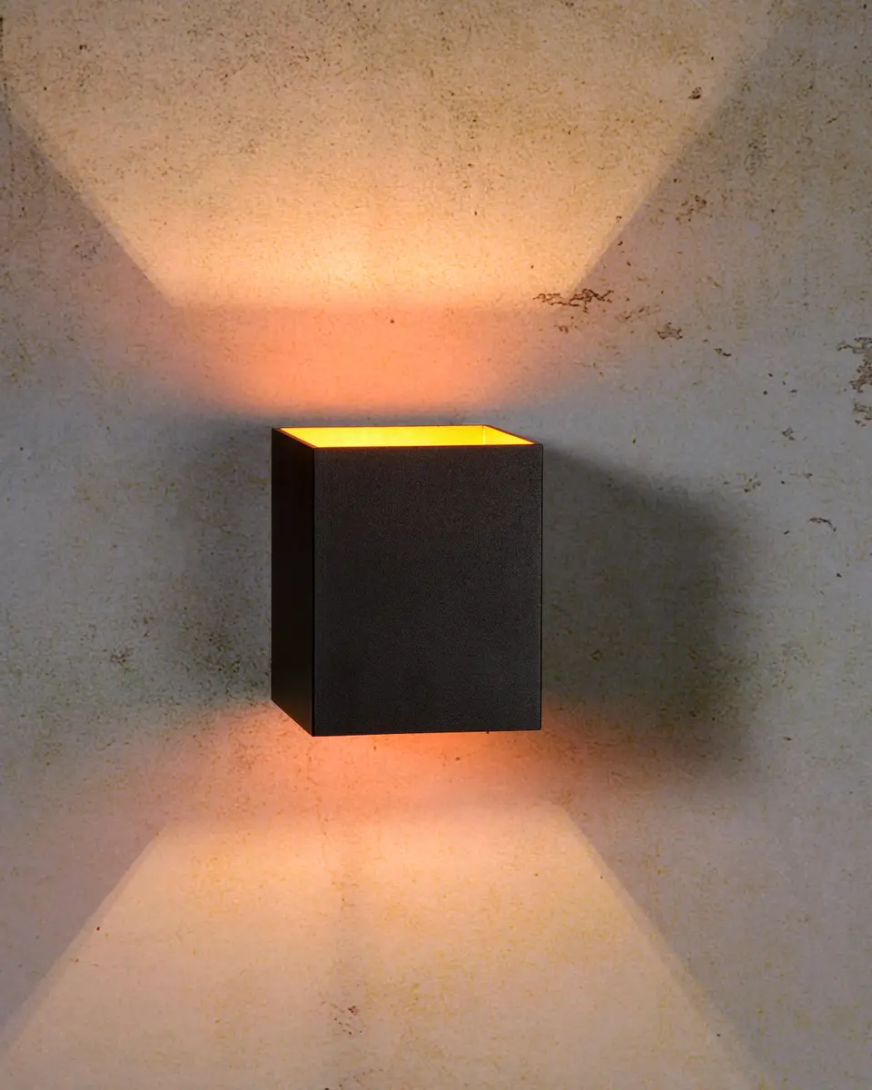 Lucide Wandleuchte Xera | Schwarz