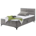 loftscape Boxbett Joselino 120 x 200cm Cordstoff Zuri Grau | Grau