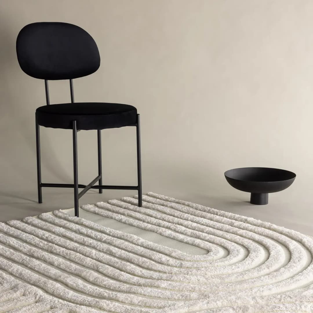 Venture design Hochflorteppich Nikita 160 x 230cm Weiß | Weiß