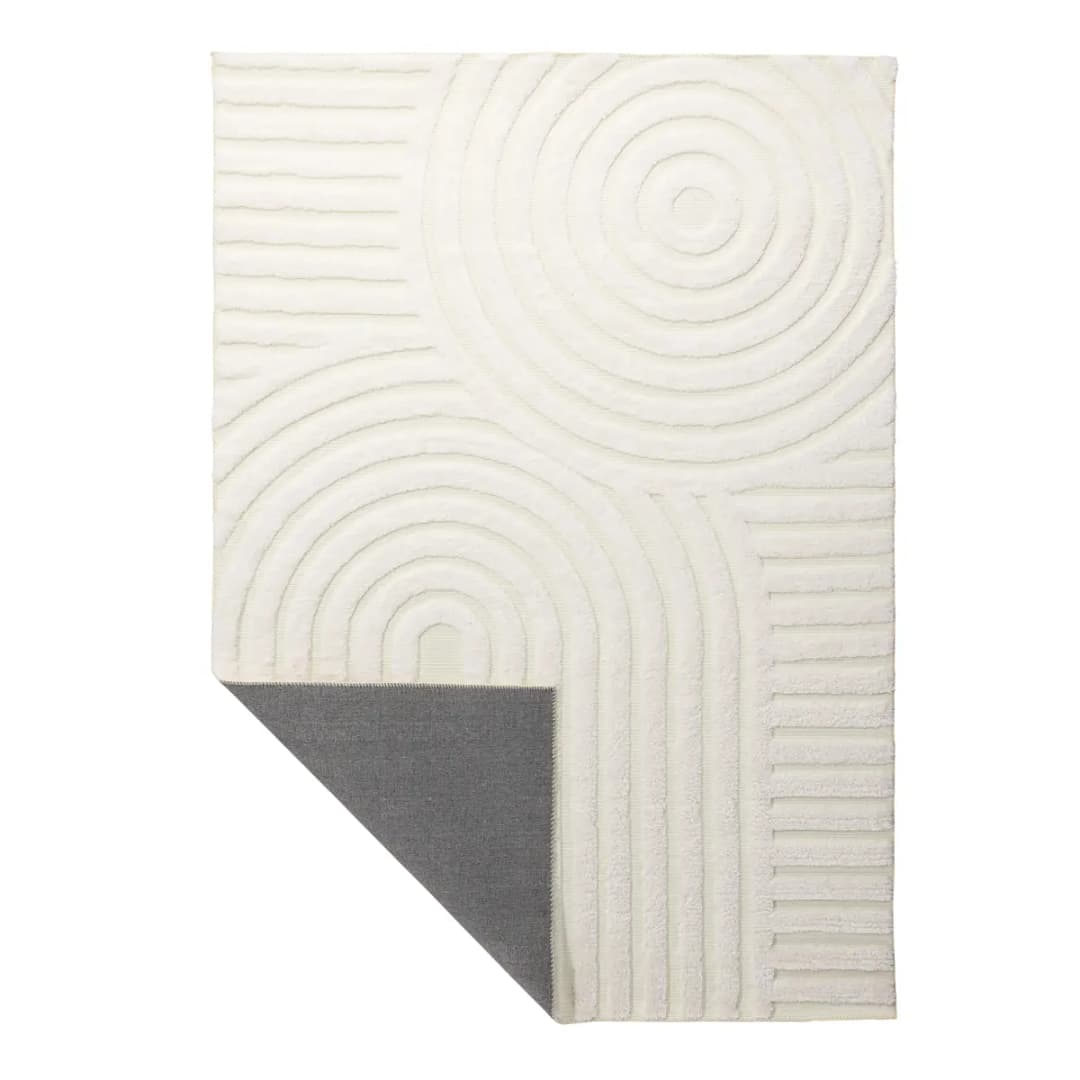 Venture design Hochflorteppich Nikita 160 x 230cm Weiß | Weiß