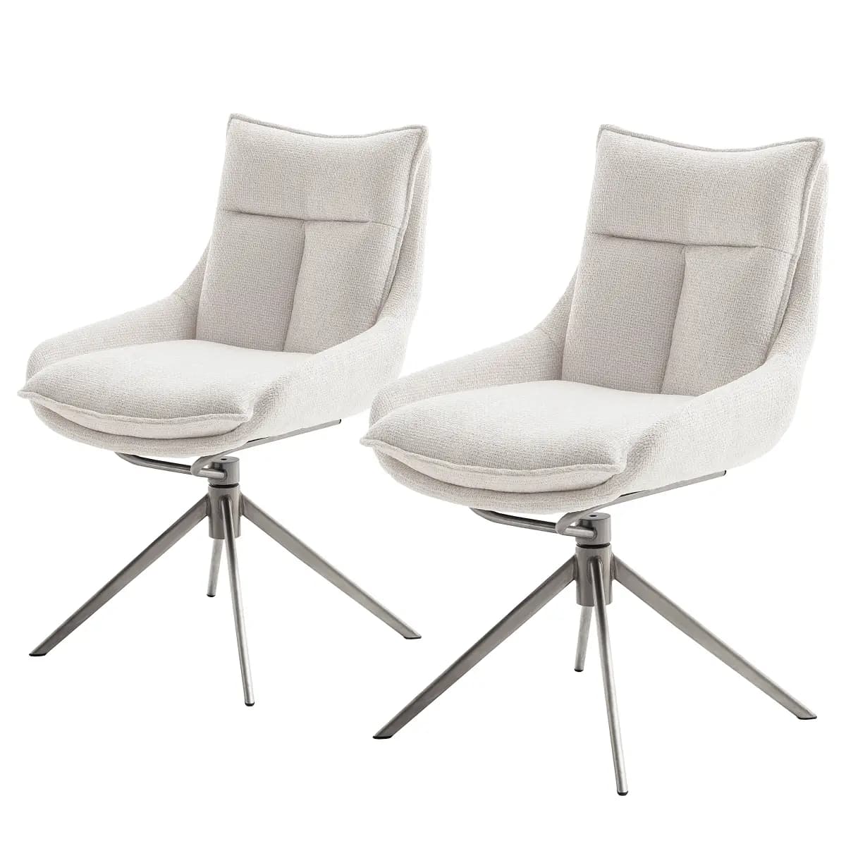 Esszimmerstuhl Frassi 2er-Set | Beige