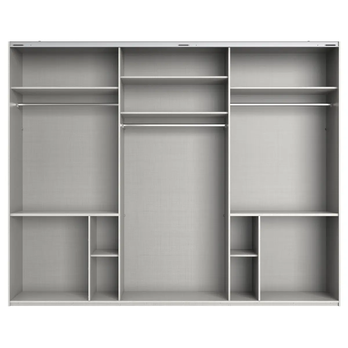 Schwebetürenschrank Level36 236 cm Typ C | Grau