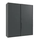 Schwebetürenschrank Level36 236 cm Typ B 200cm Grau/Graphit