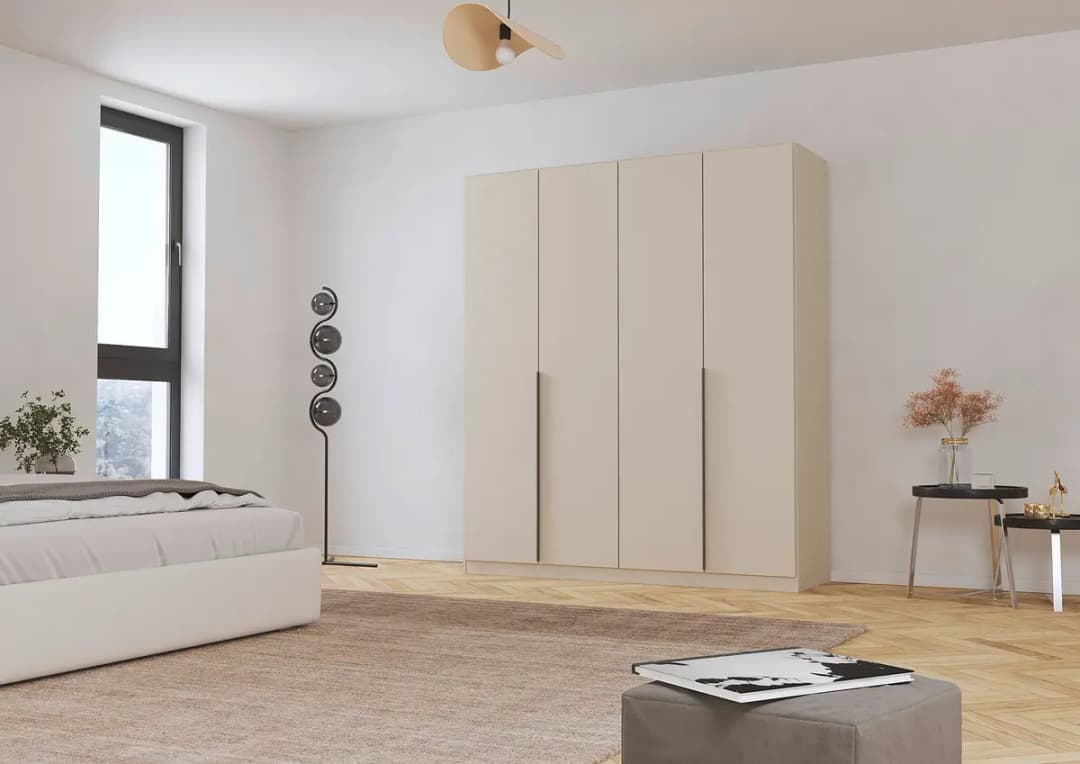 rauch Orange Drehtürenschrank Alabama 181 x 210cm Beige/Champagner