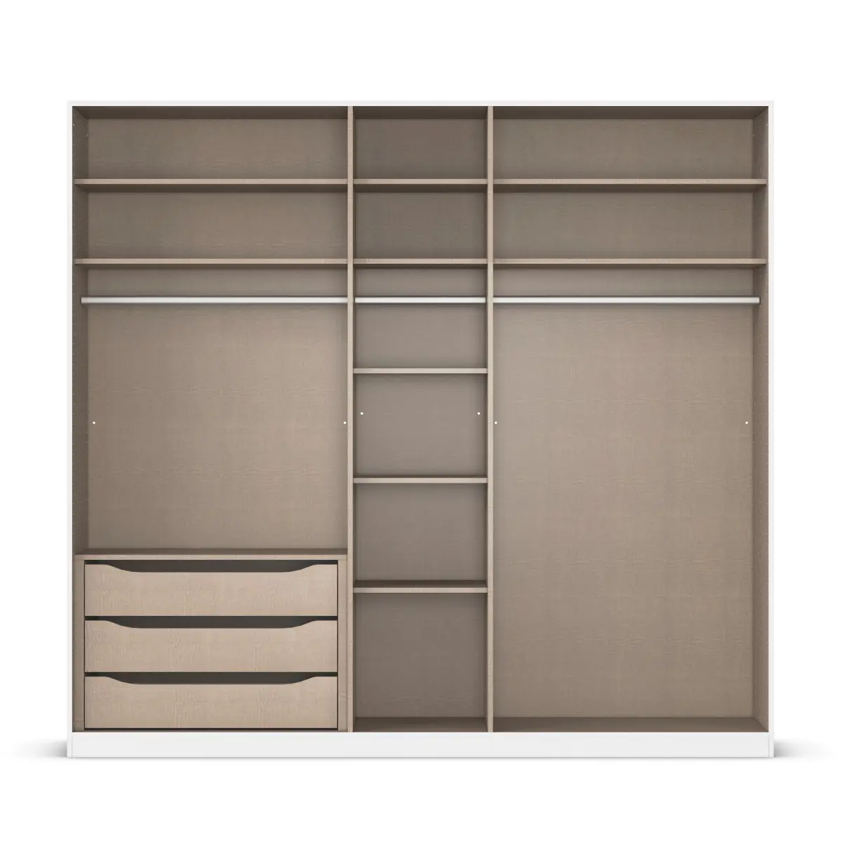 rauch Orange Alabama Drehtürenschrank | Holztöne