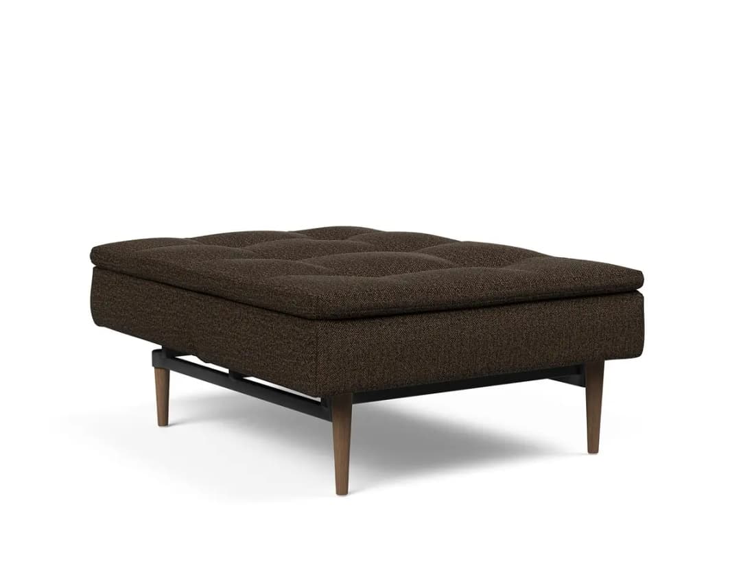 Sessel II Webstoff Schwarz Bouclé Stoff Taura | Braun