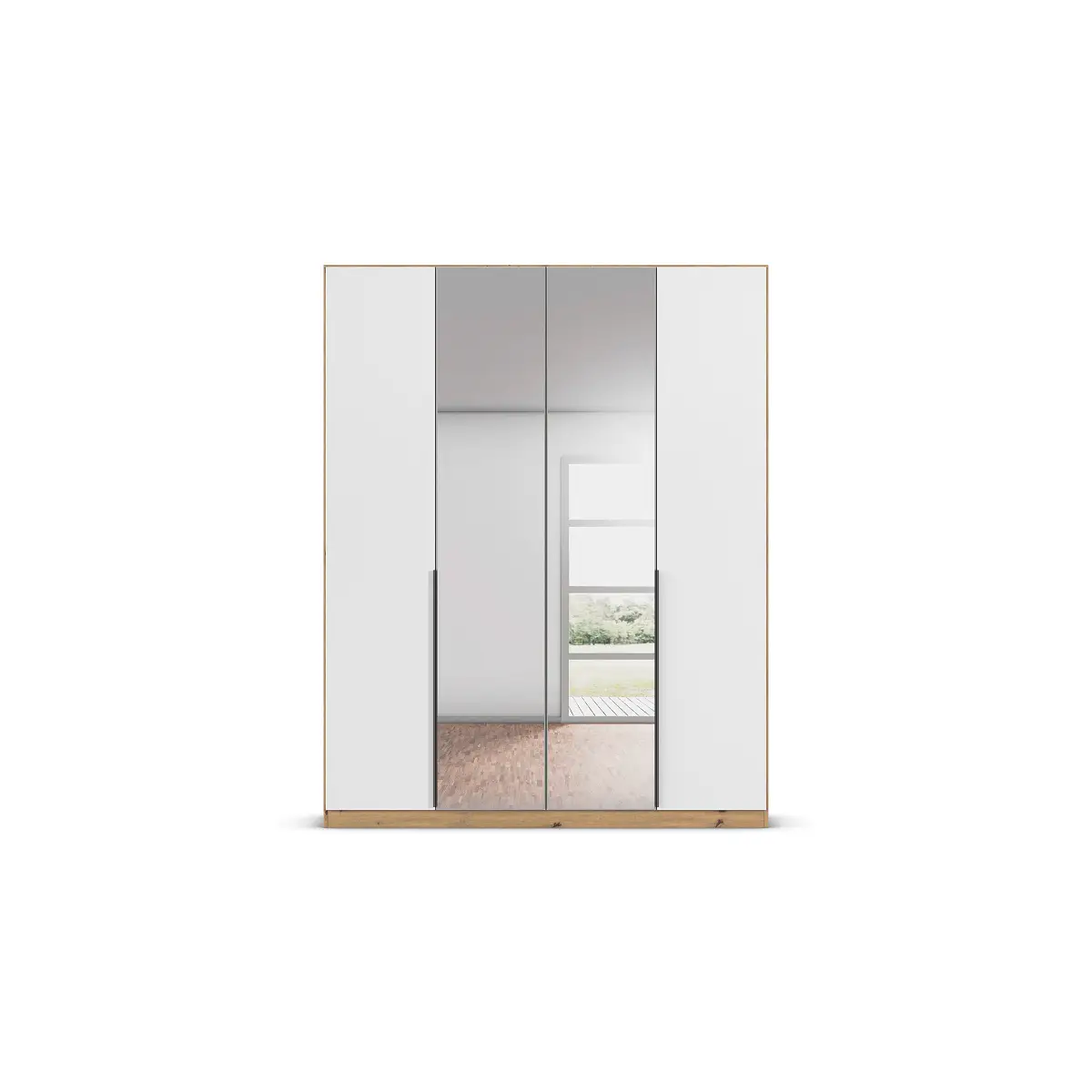 rauch Orange Kleiderschrank Alabama 181 x 229cm | Holztöne