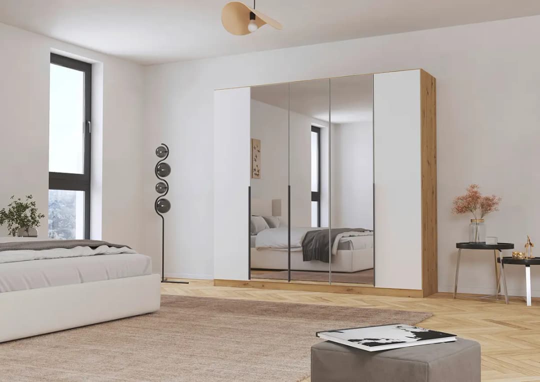 rauch Orange Drehtürenschrank Alabama | Holztöne