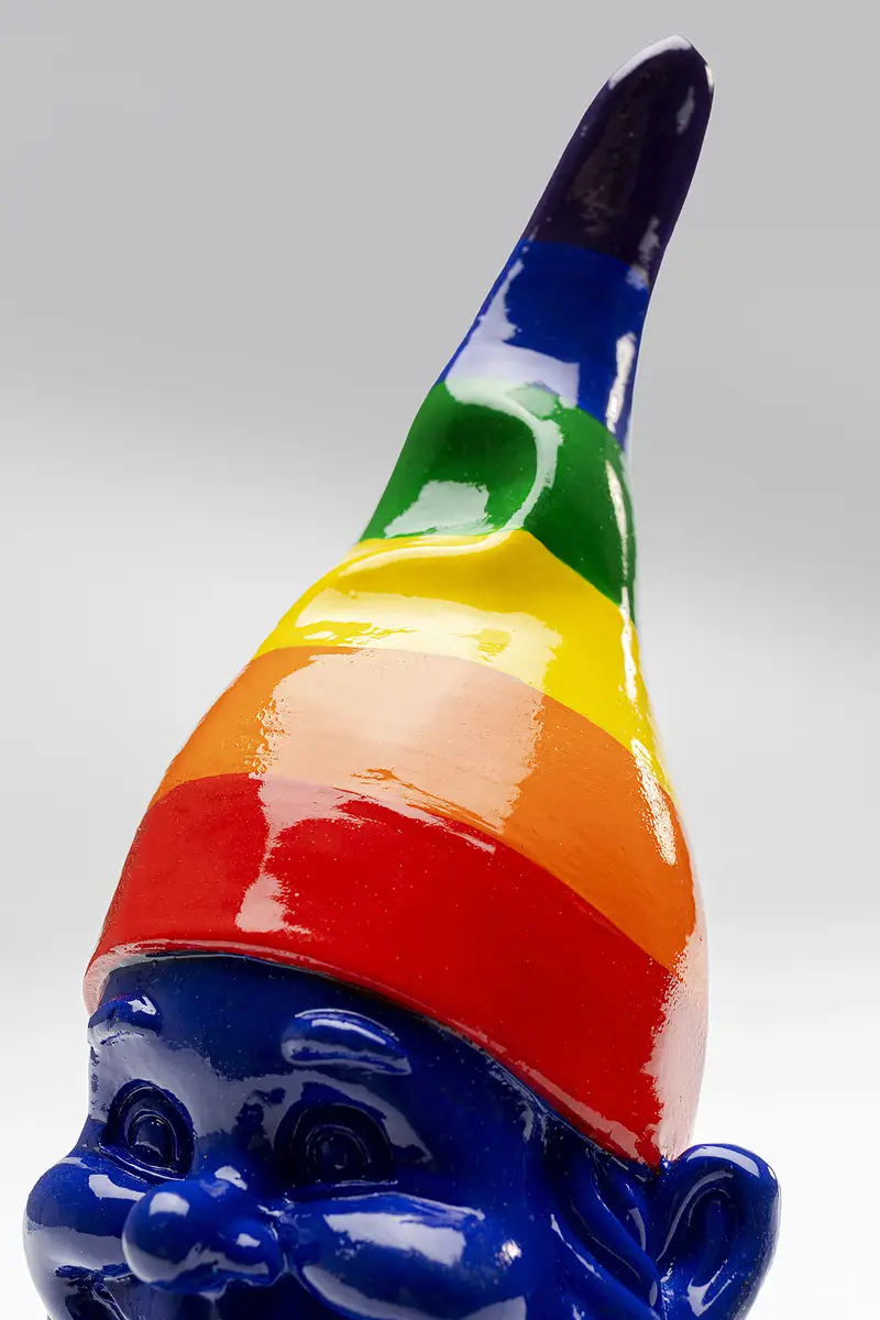 Dekofigur Zwerg Rainbow 21cm Blau/Blau | Mehrfarbig