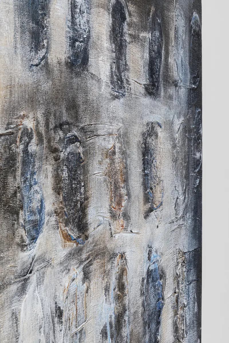 Leinwandbild Shadows Baumwollstoff Schwarz/Grau 120 x 90 x 3cm