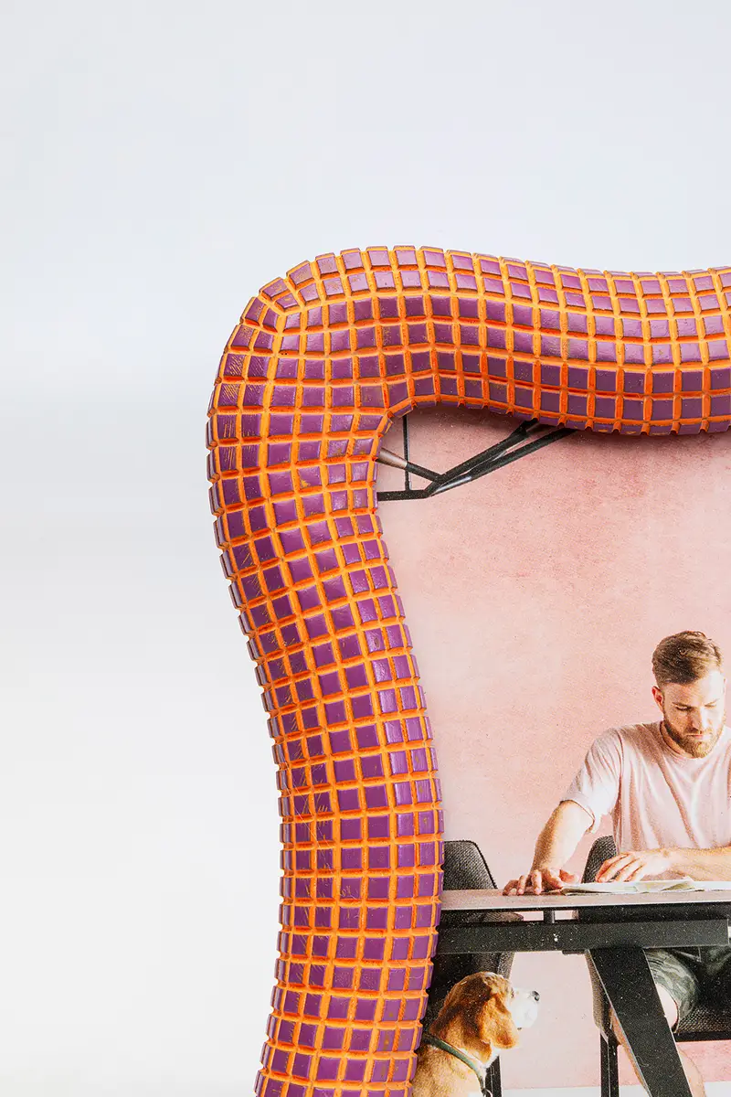 Kare Design Bilderrahmen Wavy | Orange