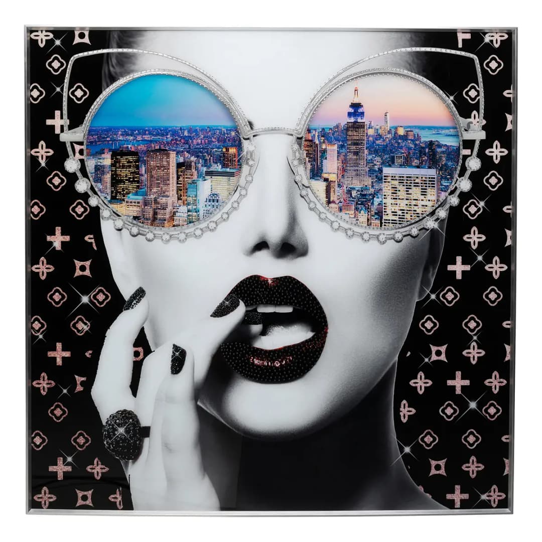 Kare Design Leinwandbild NY View | Mehrfarbig
