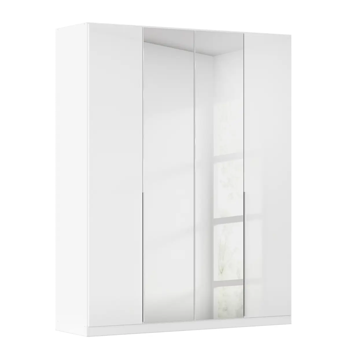 rauch Orange Drehtürenschrank Alabama 181 x 229cm Weiß/Hochglanz