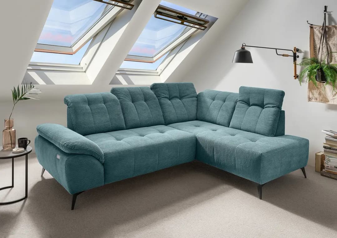 Fredriks Duana Ecksofa mit Schlaffunktion | Blau
