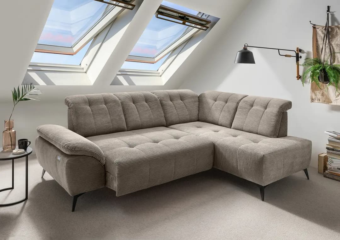 Fredriks Ecksofa Duana mit Schlaffunktion | Braun