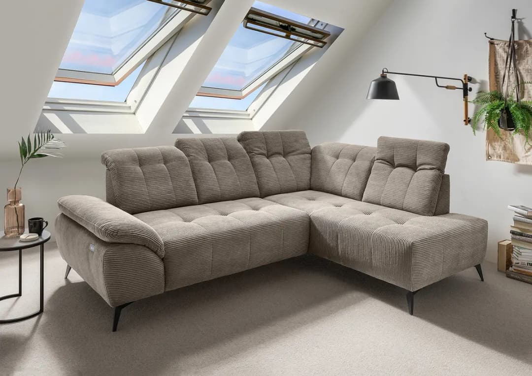Fredriks Ecksofa Duana mit Schlaffunktion | Braun