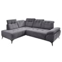 Fredriks Ecksofa mit Schlaffunktion Grau Cordstoff Duana | Grau