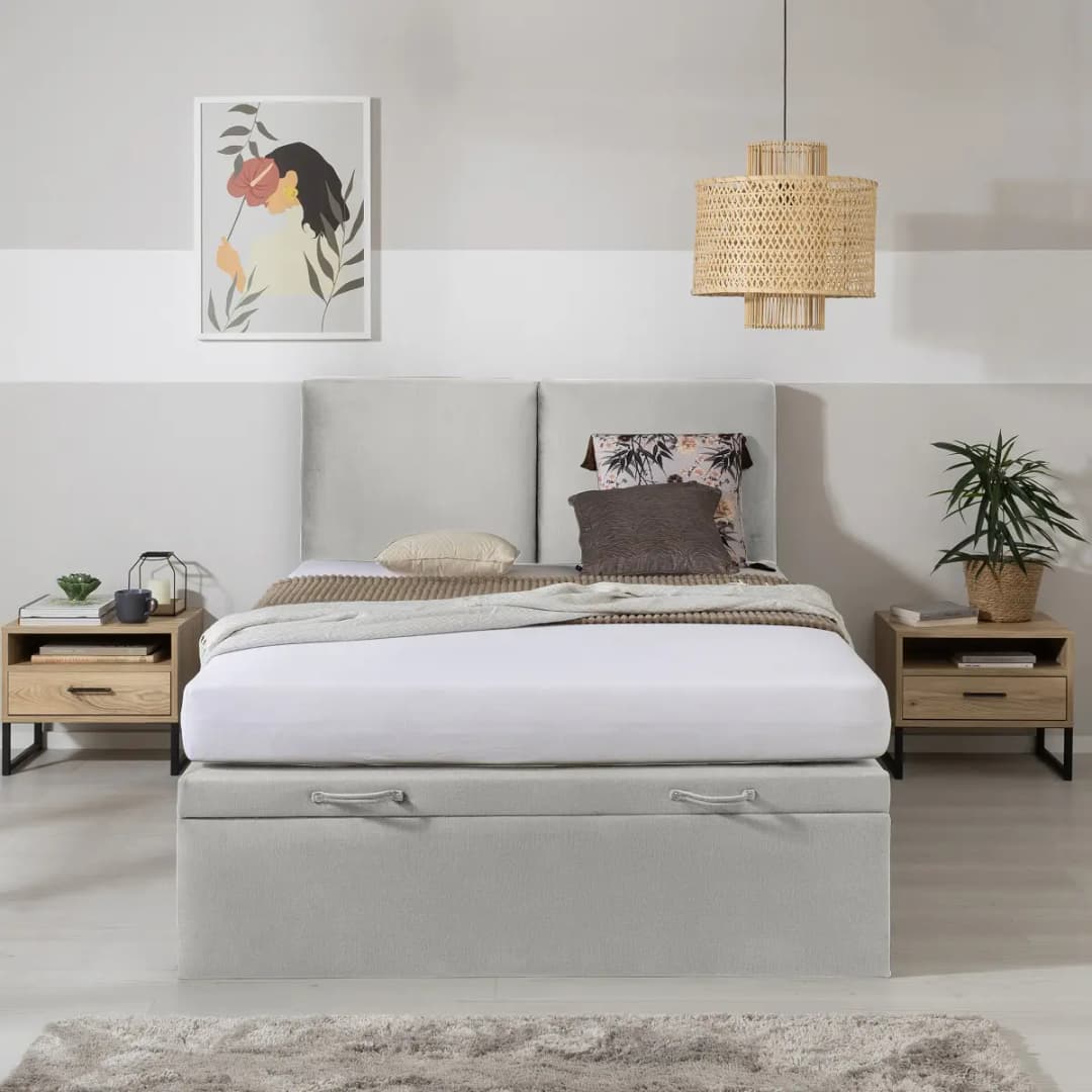 Loftscape Boxspringbett Bazem | Grau
