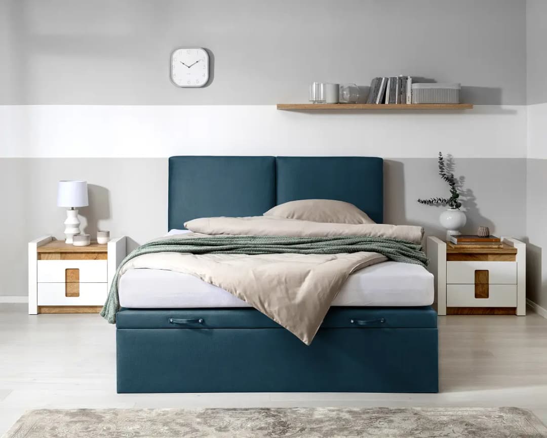 Loftscape Boxspringbett Bazem | Blau