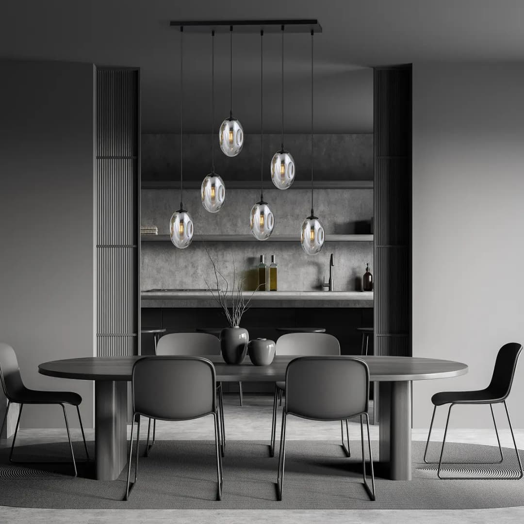Emibig Lighting Pendelleuchte Astral Typ B | Schwarz