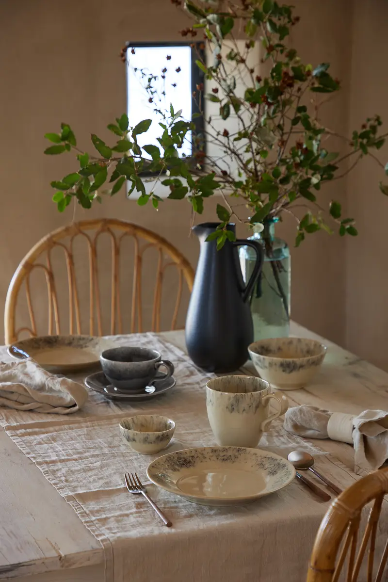 Costa Nova Madeira 12-teiliges Tafelservice | Beige