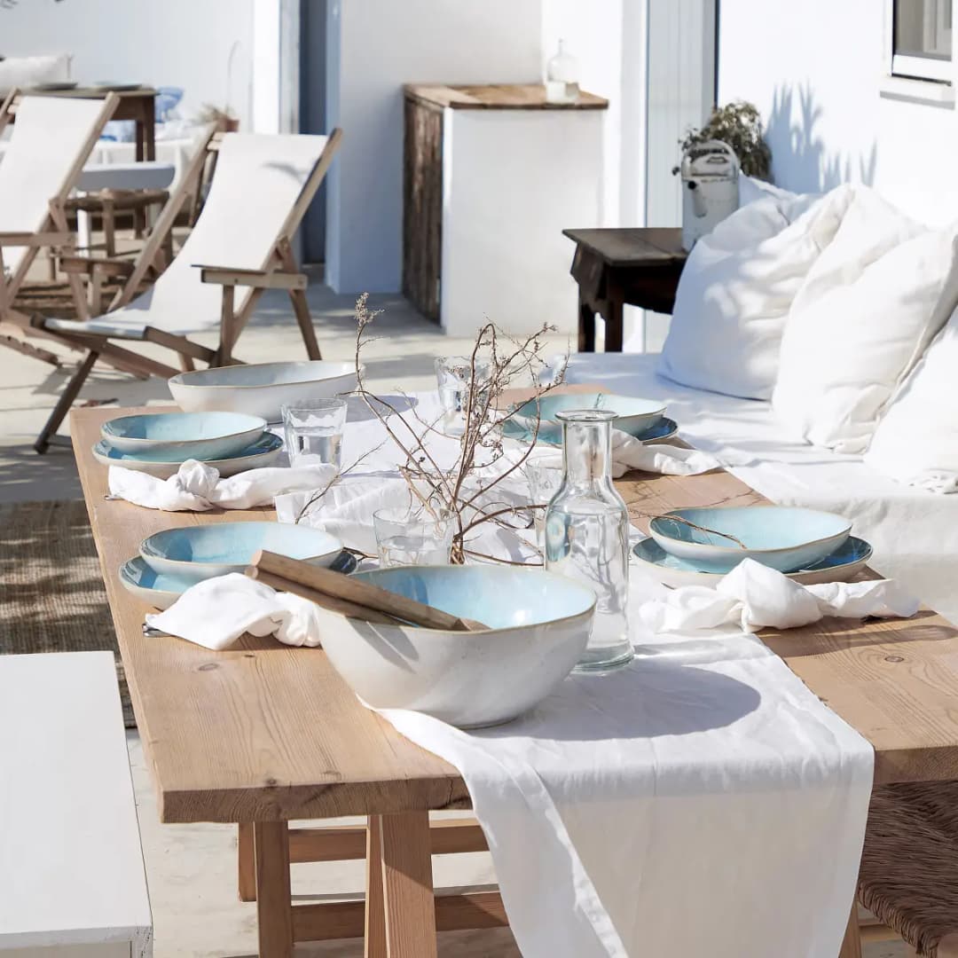 Costa Nova Tafelservice Eivissa 12-teilig | Blau