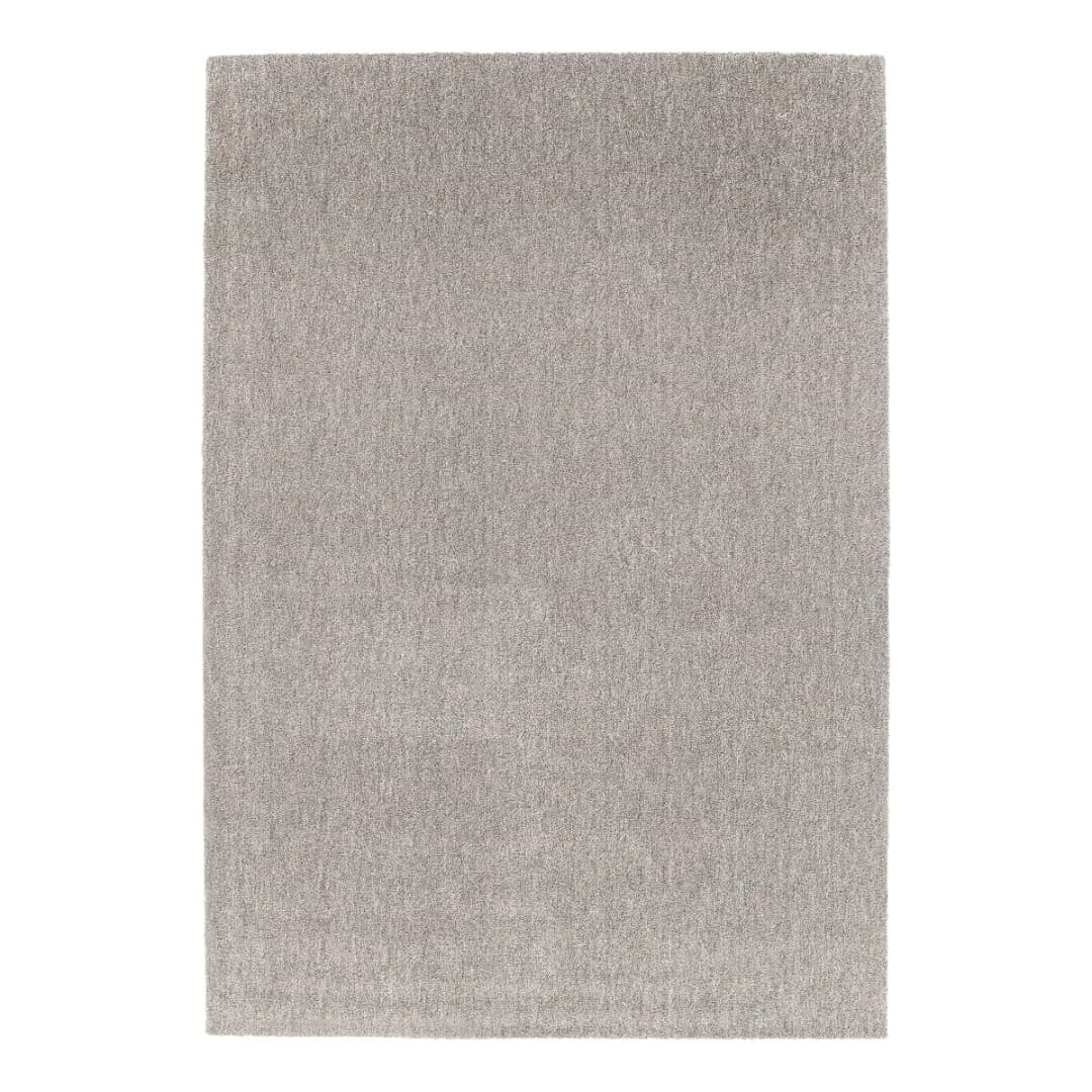 Kurzflorteppich Miral Grau 140 x 200cm Polyester | Grau