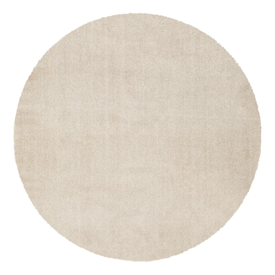 Kurzflorteppich Mirar rund Beige Ø 200cm Polyester | Beige