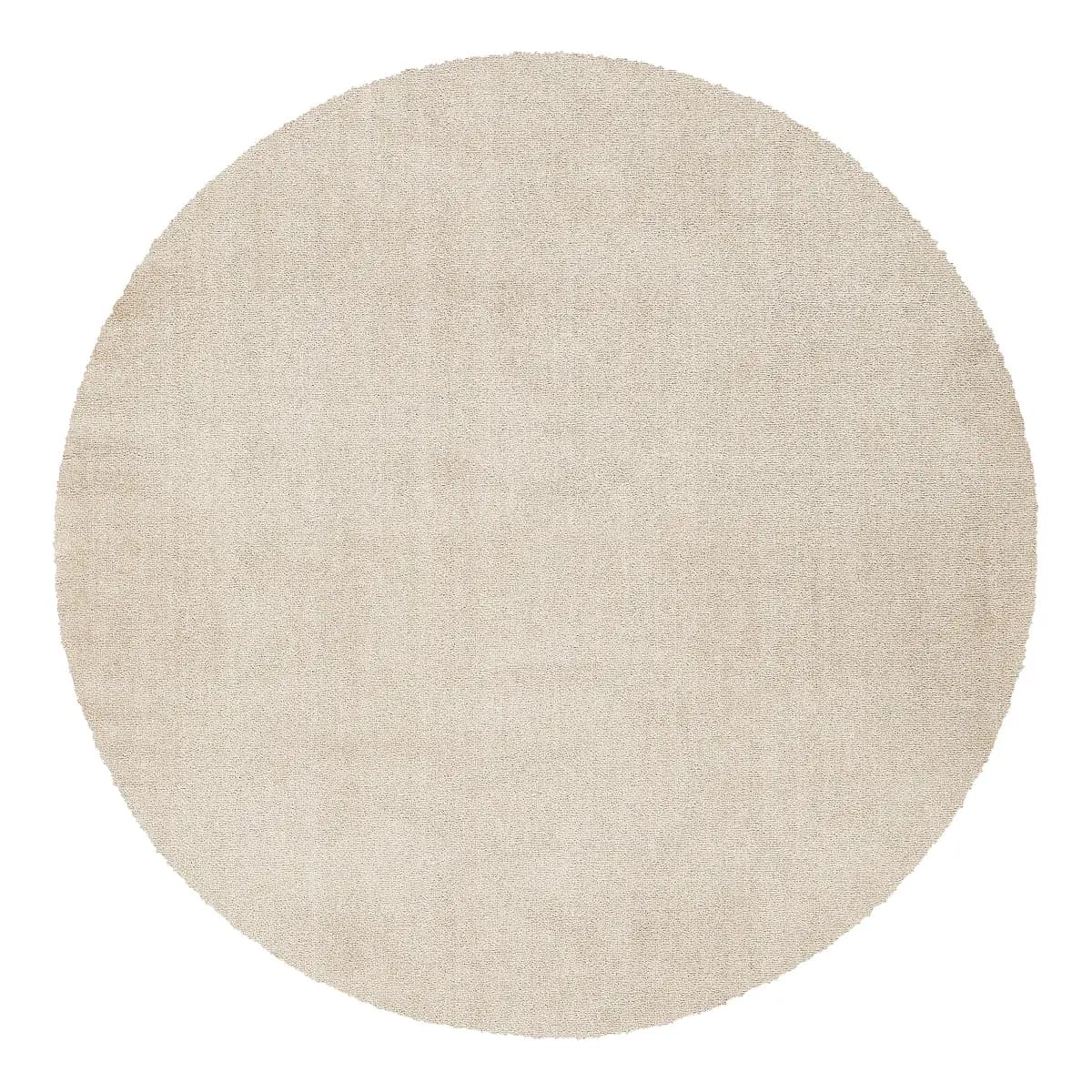 Kurzflorteppich Mirar rund Beige Ø 200cm Polyester | Beige
