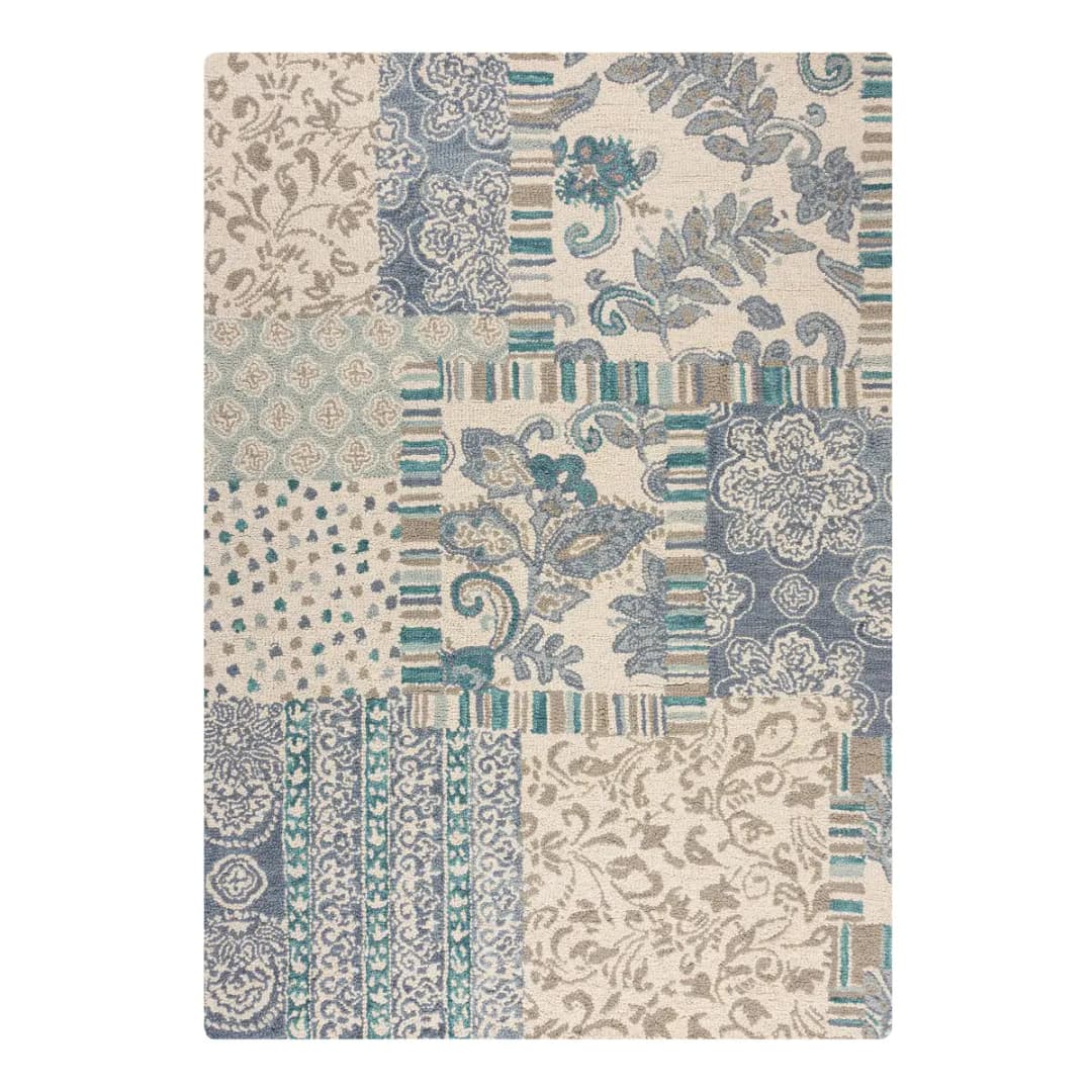 Wollteppich Eloise | Blau