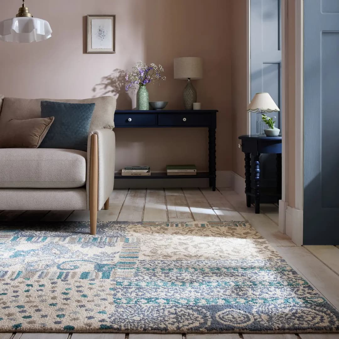 Wollteppich Eloise | Blau