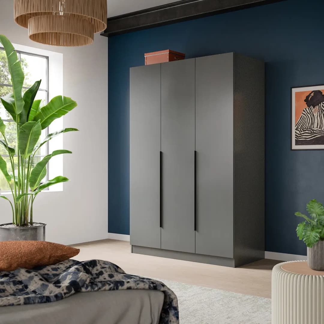 Drehtürenschrank Kopenhagen | Grau