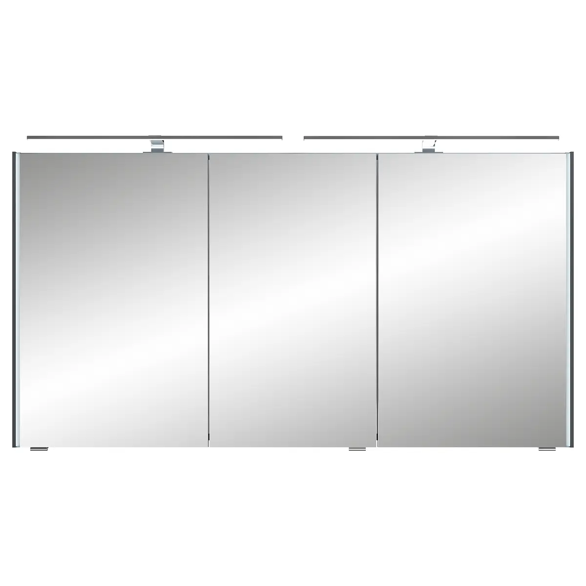 Beleuchteter Spiegelschrank 7045 Chrom A | Grau