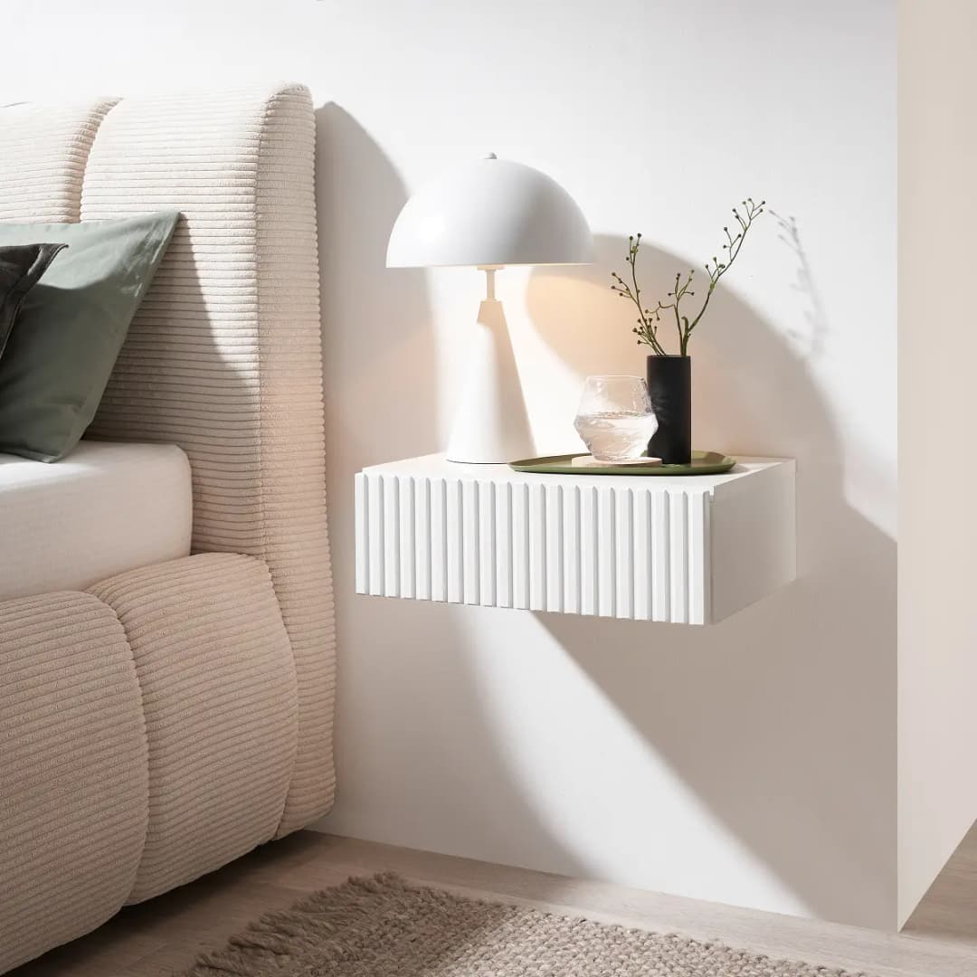 loftscape Hänge-Nachtkommode Narella | Weiß
