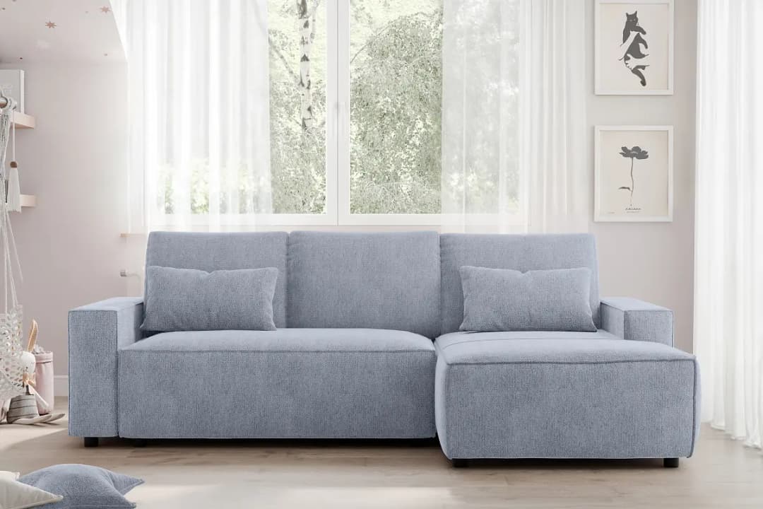 Fredriks Ecksofa mit Schlaffunktion Venka | Blau