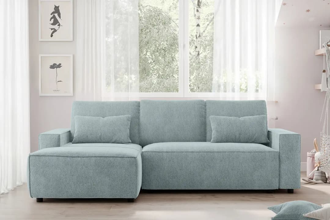Fredriks Venka Ecksofa mit Schlaffunktion | Grün