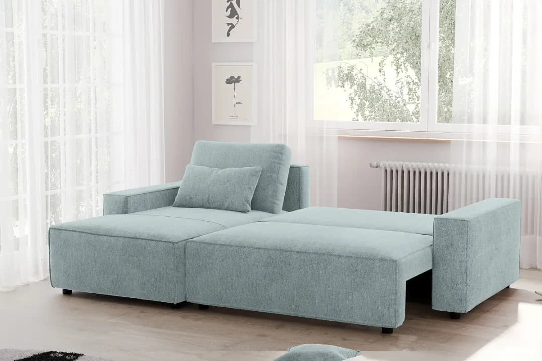 Fredriks Venka Ecksofa mit Schlaffunktion | Grün